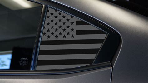 american flag sticker for car window|american flag auto emblem.